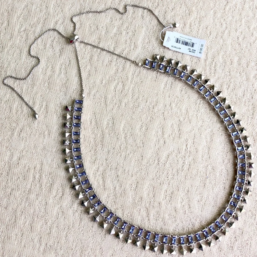 KENDRA SCOTT Oscar choker necklace silver
